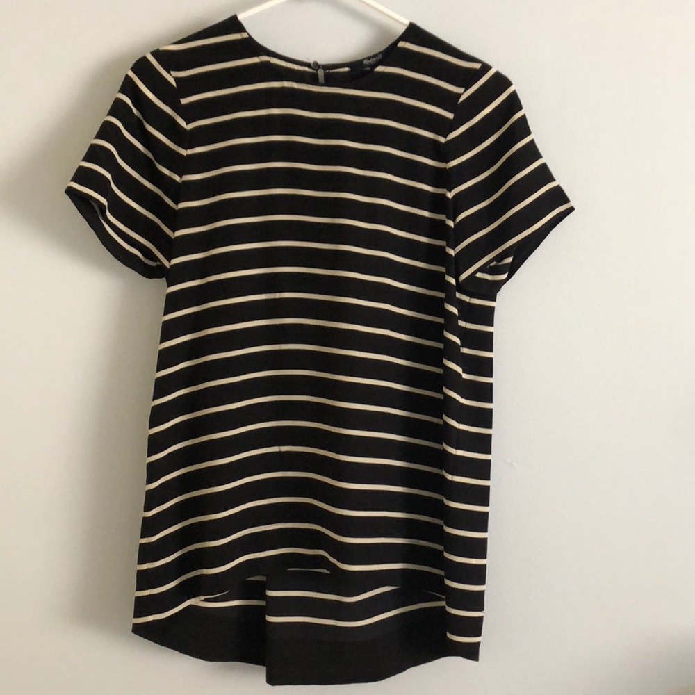 Madewell Silk Striped Top